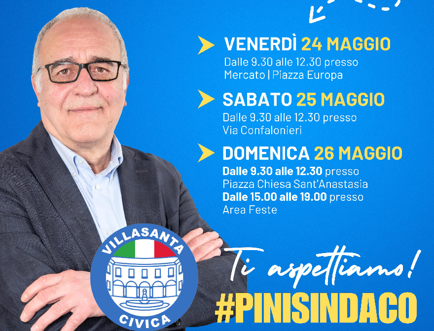 Appuntamenti settimana 24 – 26 maggio